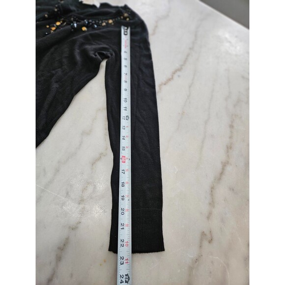 Michael Kors Women's Black Angora Sweater with Jewel Neckline Size M - Picture 9 of 9